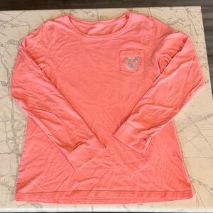 Vineyard Vines Women’s Pink Long Sleeve 100% Cotton T-Shirt